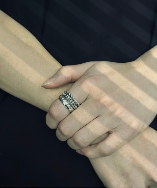 指輪 リング 「B-925 SILVER」925リング b925-r132-7g メンズ レディースの画像