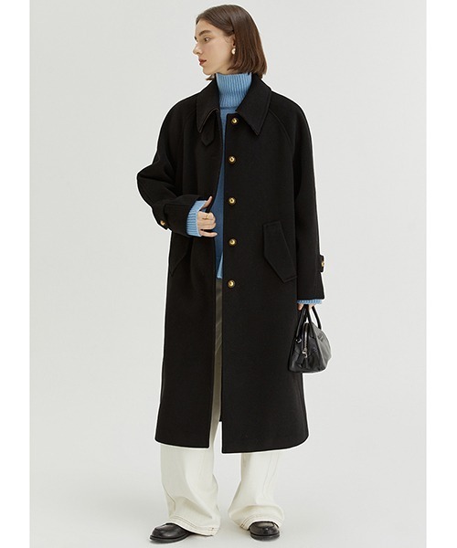 [Fano Studios] пальто с отложным воротником S черный женский 