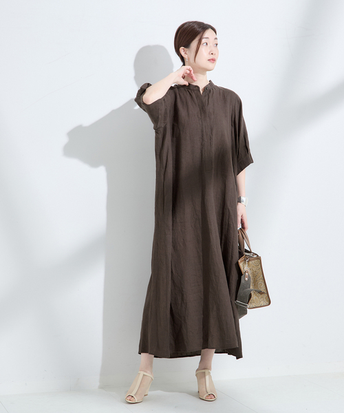 ジャーナルスタンダード✳︎リネンワンピース journal standard L'essage ワンピース リネンタックスリーブ