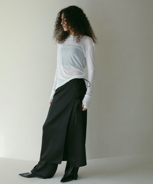 ETRE TOKYO ラップスカートストレートパンツ 　パンツとスカートのセット ETRE TOKYO パンツ ラップスカートストレートパンツ レディース