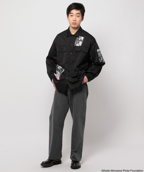 NIKE - 森山大道　NIKE マンチェスターC ジャージ　　長袖　選手支給　L niko and…（ニコアンド） シャツ 「森山大道」コラボシャツ メンズ