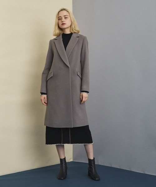 【美品】UNITED TOKYO チェスターコート グレー サイズ2 UNITED TOKYO（ユナイテッドトウキョウ） チェスターコート 2 グレー