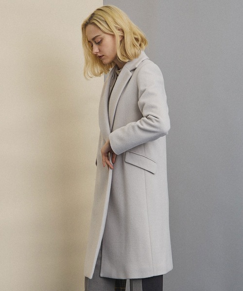 【美品】UNITED TOKYO チェスターコート グレー サイズ2 UNITED TOKYO（ユナイテッドトウキョウ） チェスターコート 2 グレー