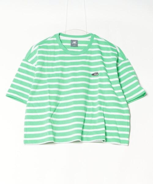 tシャツ ニューバランス New Balance シューパッチボーダーTシャツ_ レディース
