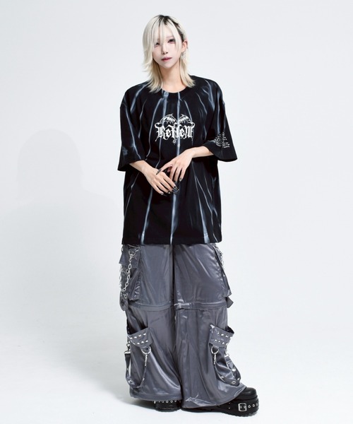 tシャツ 「REFLEM/レフレム」縛り顔料加工Tシャツ/ハーフスリーブカットソー レディース メンズ セール】『REFLEM/レフレム』縛り顔料加工Tシャツ/ハーフ
