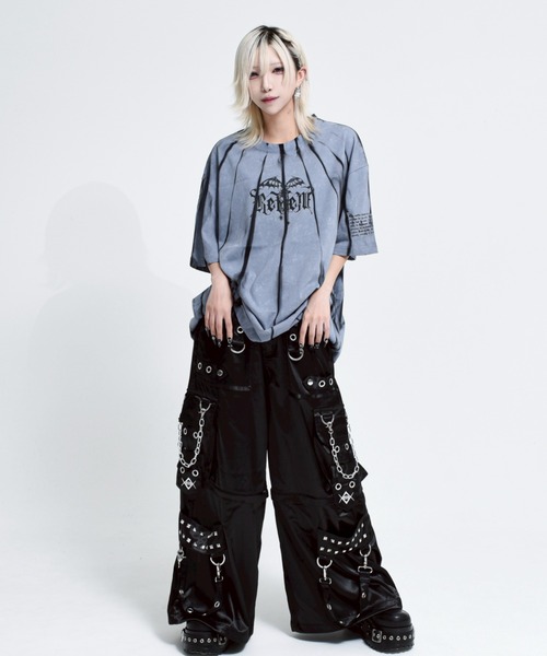 REFLEM（レフレム） tシャツ 「REFLEM/レフレム」縛り顔料加工Tシャツ