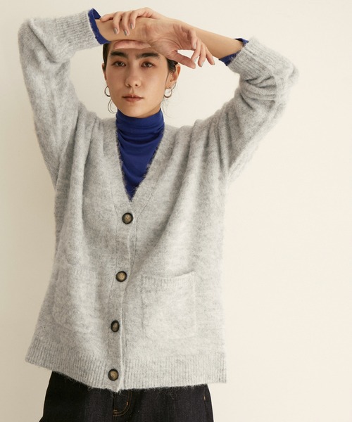 【新品未使用】SALON adam et rope' カーディガン ネイビー SALON adam et rope'（サロン アダム エ ロペ） カーディガン 「WEB