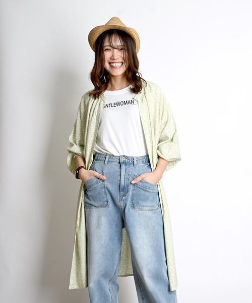 marai（マーライ） シャツワンピース 花柄 前開きシャツワンピース