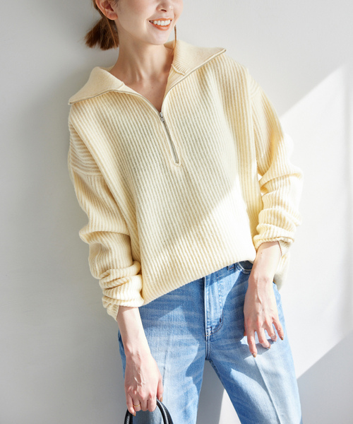 SLOBE IENA（スローブイエナ） 長袖ニット FREE グレー レディース