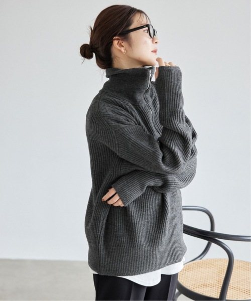SLOBE IENA（スローブイエナ） 長袖ニット FREE グレー レディース