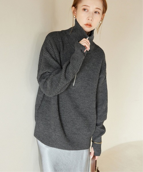 SLOBE IENA（スローブイエナ） 長袖ニット FREE グレー レディース