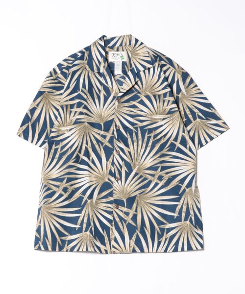 ヒコページ Kahiko シャツ 「Kahiko」KY'S パームリーフMEN'Sアロハシャツ