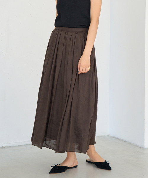 IENA スカート ラミータックギャザースカート : ZOZOTOWN Yahoo