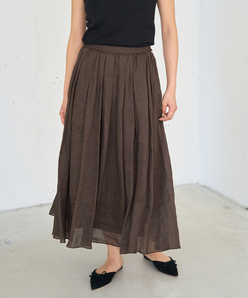 IENA スカート ラミータックギャザースカート : ZOZOTOWN Yahoo