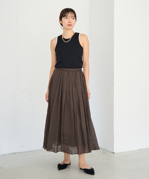 IENA スカート ラミータックギャザースカート : ZOZOTOWN Yahoo