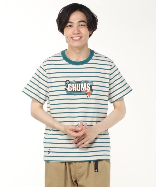 未使用品　タグ付き　チャムス　CHUMS プリントシャツ　半袖シャツ CHUMS tシャツ CHUMS/チャムス 半袖Tシャツ バックプリント
