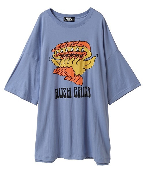Candy Stripper tシャツ RUSH CHICK BIG Tシャツ レディース