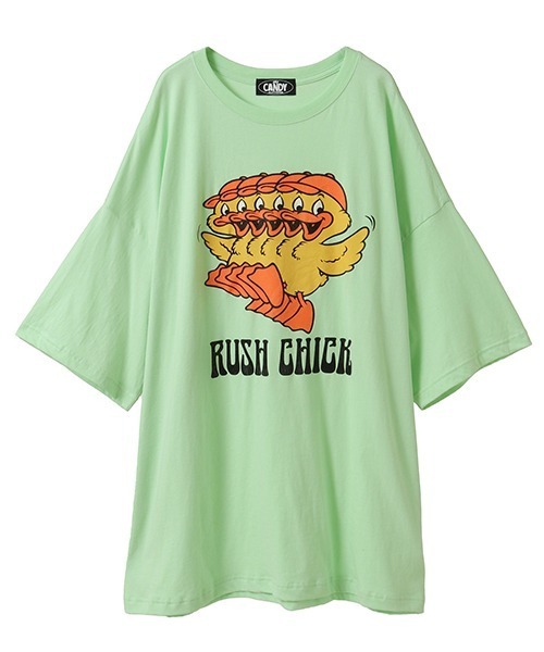 Candy stripper Tシャツ セール】CANDY SWEETIE BIG BIG Tシャツ（Tシャツ/カットソー