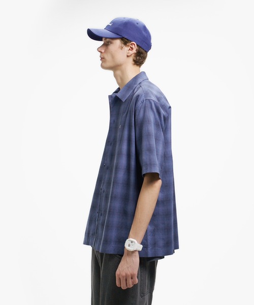 LACOSTE（ラコステ） シャツ リネンブレンドオープンカラーオンブレ