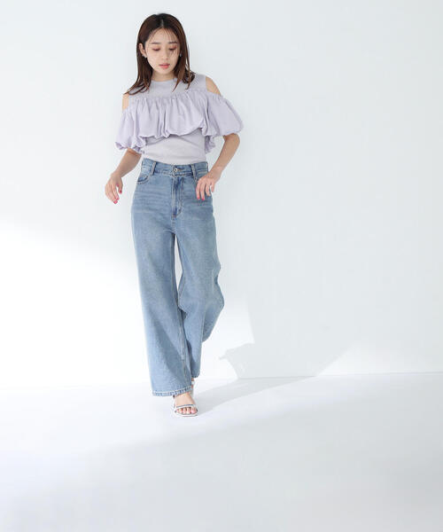 新品NATURAL BEAUTY BASIC◇タフタドッキングオフショルニット タフタドッキングオフショルニット | NATURAL BEAUTY BASIC