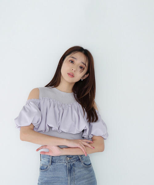 NATURAL BEAUTY BASIC ニット セーター タフタドッキング