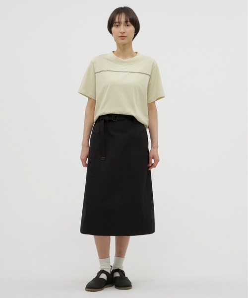 MARGARET HOWELL  MHL プリーツスカート　日本製 X2845 MHL. スカート FINE COMPACT COTTON POPLIN : ZOZOTOWN Yahoo!店
