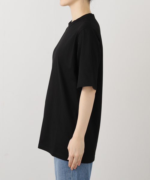 Deuxieme Classe loose T シャツ　ブラック Deuxieme Classe tシャツ loosen Tシャツ レディース : ZOZOTOWN