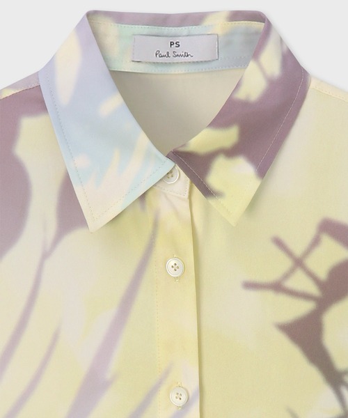 Paul Smith 太陽プリント シャツワンピース　ロングワンピース プリントタックシャツワンピース（マキシ・ロングワンピース