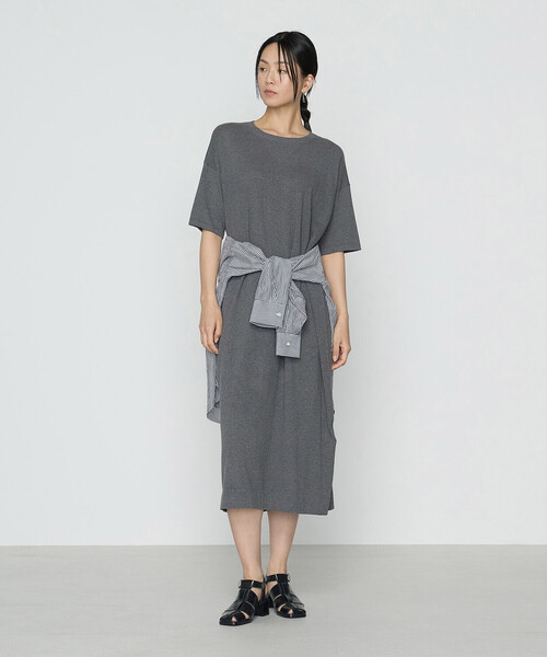 COMME CA（コムサ） ワンピース 14G強撚天竺編 ニットワンピース 