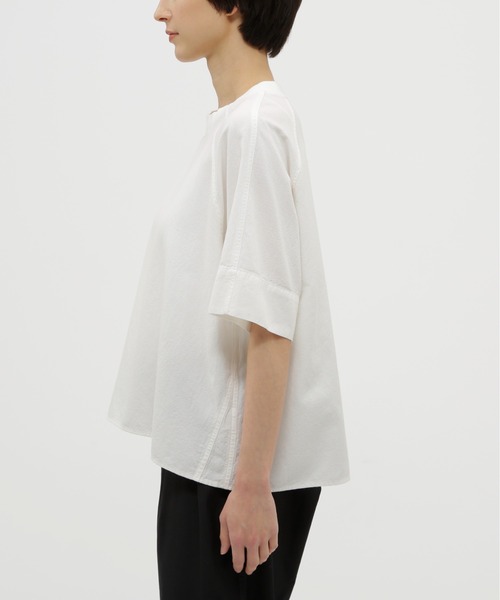 MHL. ブラウス シャツ WASHED OUT COTTON LINEN SHIRT