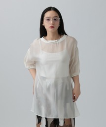 新品未使用 リリアンビューティー シアーワンピース チュニック L marai チュニックワンピース チュニック ワンピース レディース