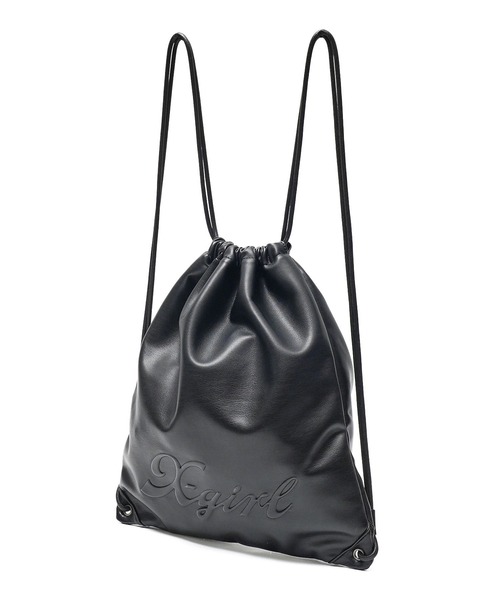 X-girl（エックスガール） デイバック リュック FAUX LEATHER KNAPSACK
