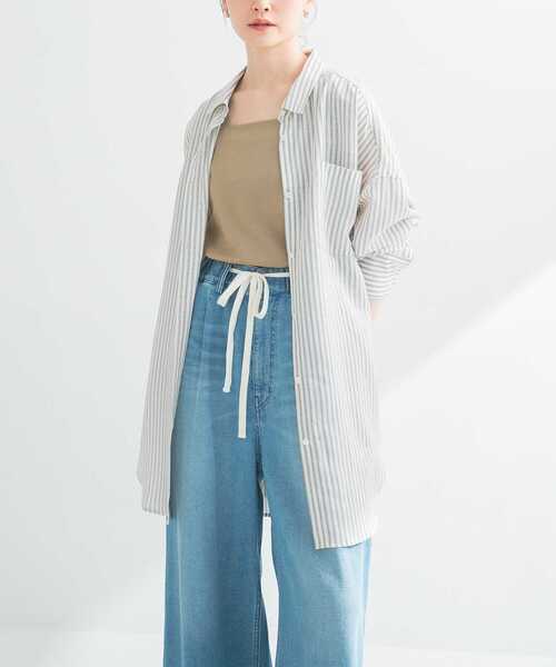 URBAN RESEARCH ブラウス シャツ new basic レーヨンシルク