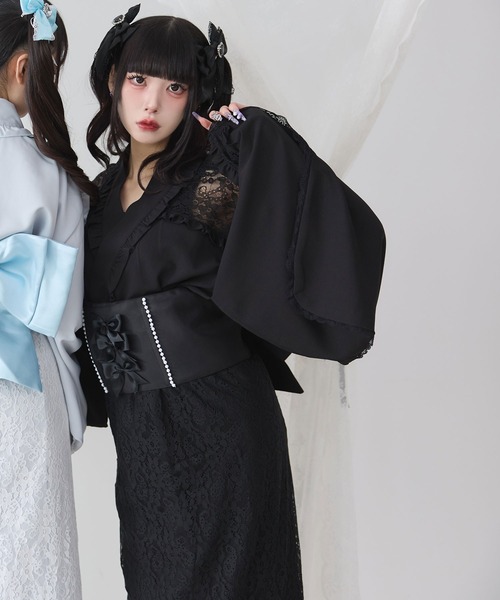 DearMyLove 浴衣 肩レースフリル浴衣 レディース : ZOZOTOWN Yahoo!店