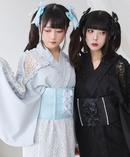 DearMyLove 浴衣 肩レースフリル浴衣 レディース : ZOZOTOWN Yahoo!店