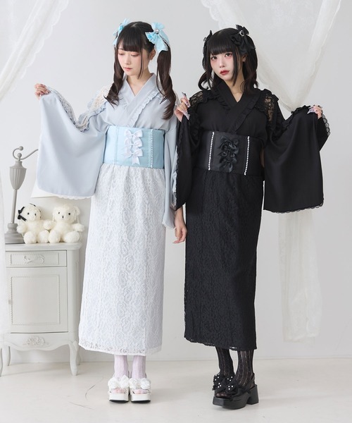 DearMyLove 浴衣 肩レースフリル浴衣 レディース : ZOZOTOWN Yahoo!店