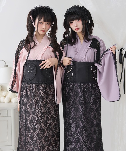 DearMyLove 浴衣 肩レースフリル浴衣 レディース : ZOZOTOWN Yahoo!店