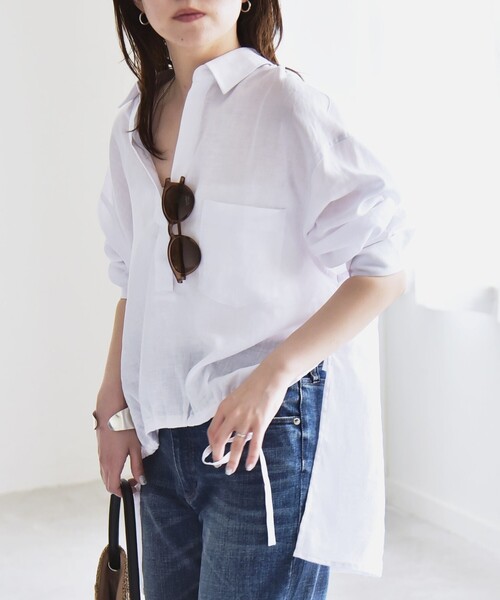 「quaranciel」 長袖シャツ ONE SIZE ホワイト レディース