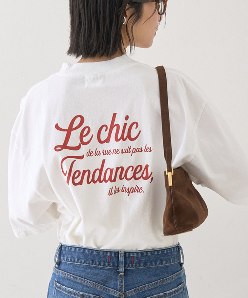 tシャツ ピグメントロゴBIG Tシャツ レディース