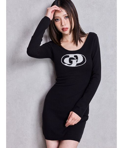 早い者勝ち‼️GYDA アメスリニットワンピース ブラック GYDA（ジェイダ） ワンピース レッグウォーマーSET GD インターシャ