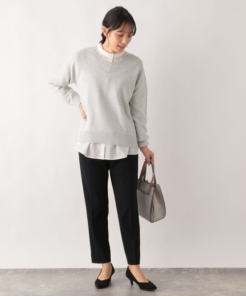 「GLOBAL WORK」 長(zhǎng)袖ブラウス MEDIUM ブルー系その他5 レディース
