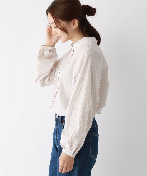 「GLOBAL WORK」 長(zhǎng)袖ブラウス MEDIUM ブルー系その他5 レディース