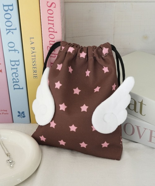 Port（ポート） ポーチ 「 」 ウィッシュコア 羽付き 巾着 ポーチ _