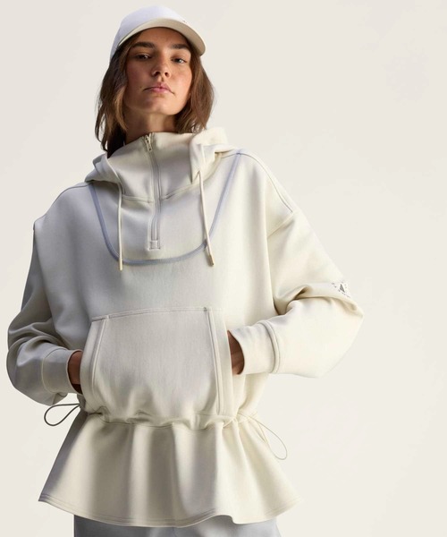 パーカー adidas By Stella McCartney ペプラム フーディー / ハーフジップ / アディダス adidas レディース