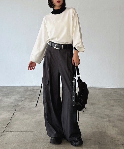 PAGEBOY（ページボーイ） スラックス パンツ TRポケベルカーゴパンツ