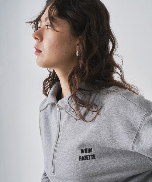 Whim Gazette（ウィム ガゼット） トレーナー スウェット ハーフジップ