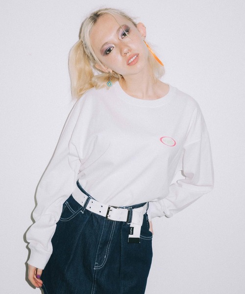 「X-girl」 長袖カットソー ONE SIZE アッシュ レディース_画像2