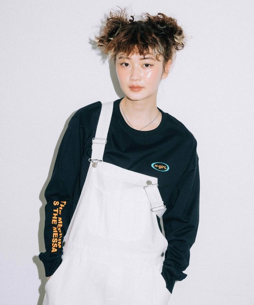 「X-girl」 長袖カットソー ONE SIZE アッシュ レディース_画像5