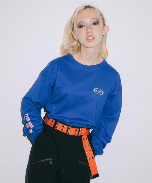 「X-girl」 長袖カットソー ONE SIZE アッシュ レディース_画像7