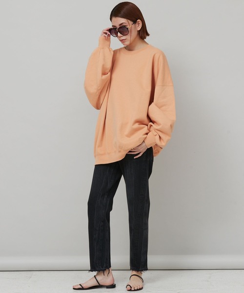 「Curensology」 ダメージ加工デニムパンツ 38 ブルー レディース_画像2